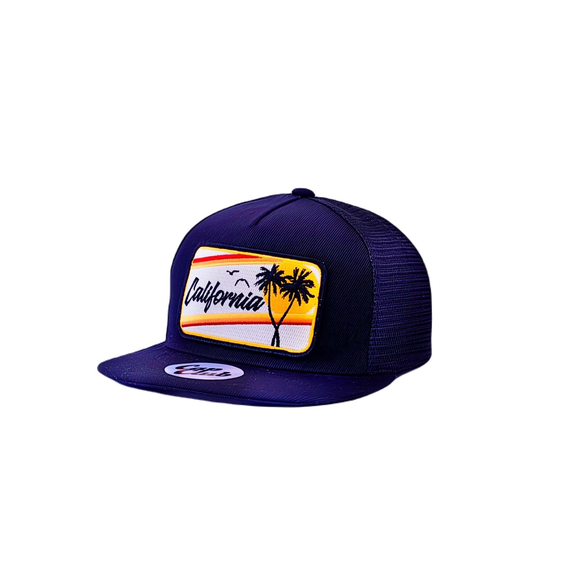 Front view of a Bart Bridge California baseball cap, featuring a stylish design with a unique secret pocket in the front panel, perfect for casual wear and baseball games