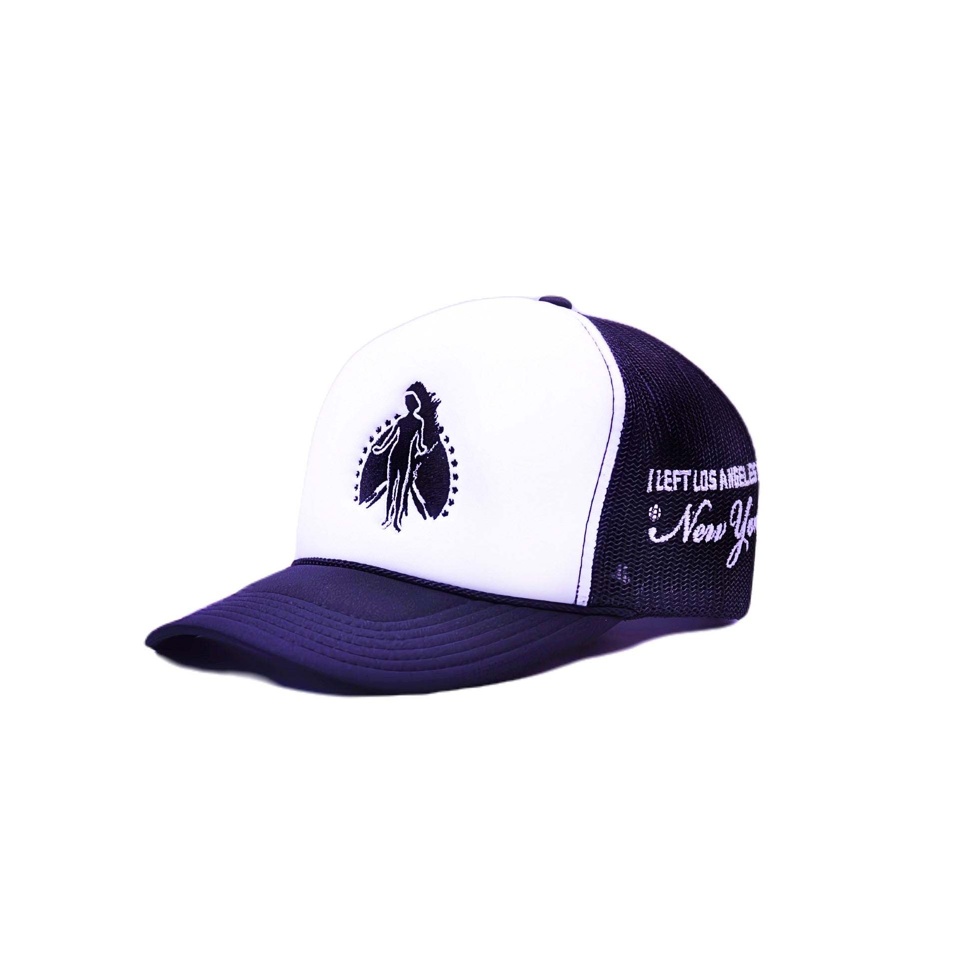 Wear the epic East Coast vs West Coast rivalry with this epic baseball cap by pioneering Californian label Pleasures.